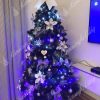 Ezüst Fenyő díszített mű karácsonyfa 220cm