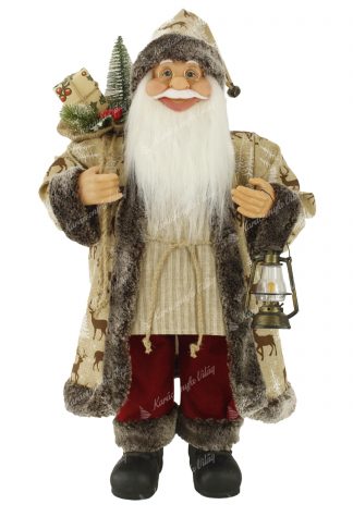 Dekoráció Santa Claus barna 60cm