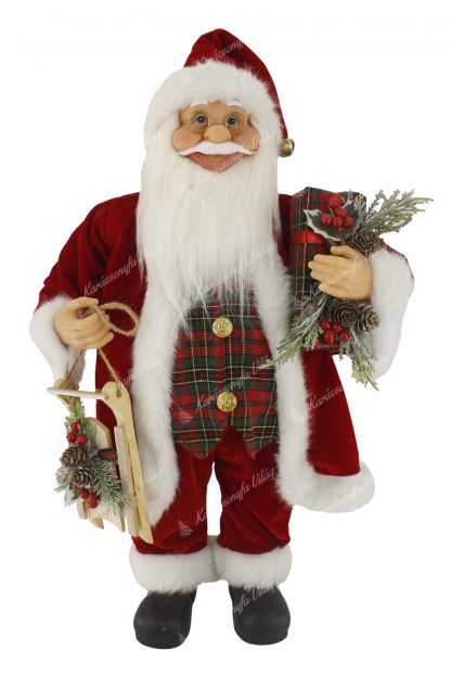 Hagyományos Santa Claus dekoráció 60cm