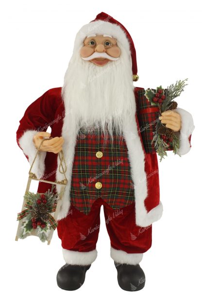 Hagyományos Santa Claus dekoráció 80cm