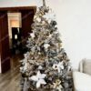 Feldíszített Fehér Lucfenyő műkarácsonyfa 210cm