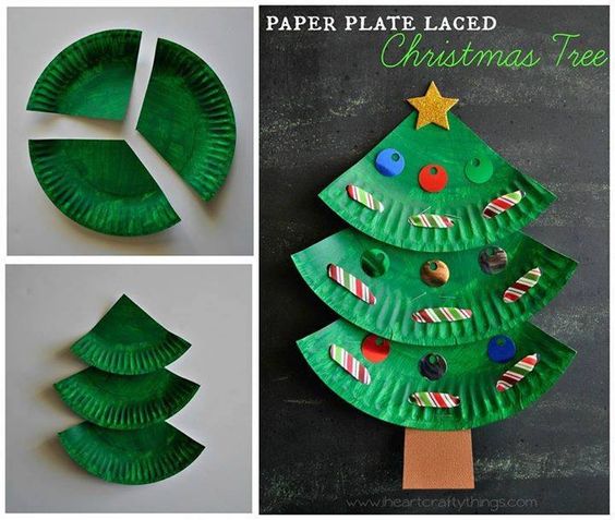 karácsonyfa hajtogatás papírból