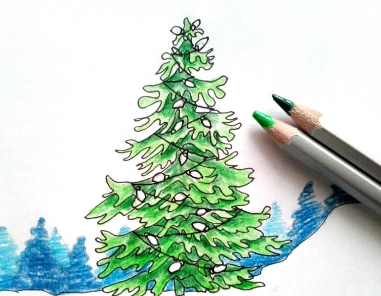 Karácsonyfa minta