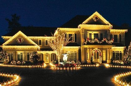 Karácsonyi világítás házra