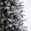Vianočný stromček 3D Smrek Kráľovský Úzky s husti zasneženými, bielymi vetvičkami