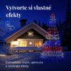 LED svetelný stromček TWINKLY light tree 3m RGB-AWW 450LED