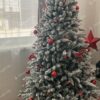 Karacsonifá Feldíszített Északi Luc műfenyő karácsonyra 180cm 350LED