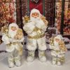 Fehér-arany Santa Claus dekoráció