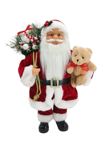 Hagyományos Santa Claus dekoráció 40cm