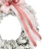 Havas karácsonyi koszorú ajtóra Rózsaszín 35 cm