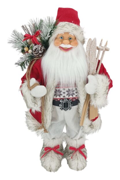Piros-fehér Santa Claus dekoráció 60cm